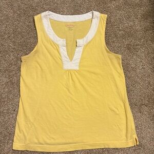 Lilly Pulitzer XS yellow cotton top